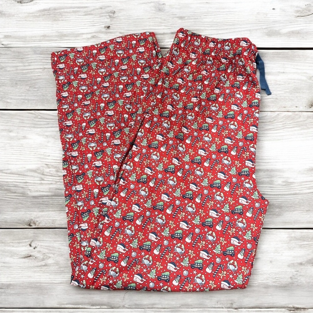 Vineyard Vines womenās Pajama Bottoms in Red and White